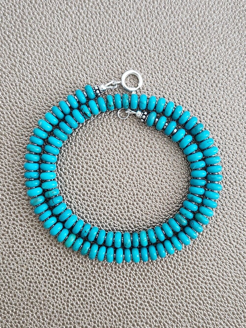 TURQUOISE NECKLACE--16"